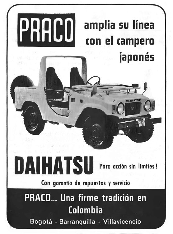 Daihatsu Taft campero 1976 Colombia