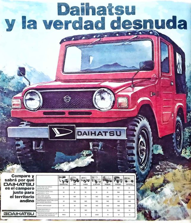 Daihatsu Taft campero 1981 Colombia