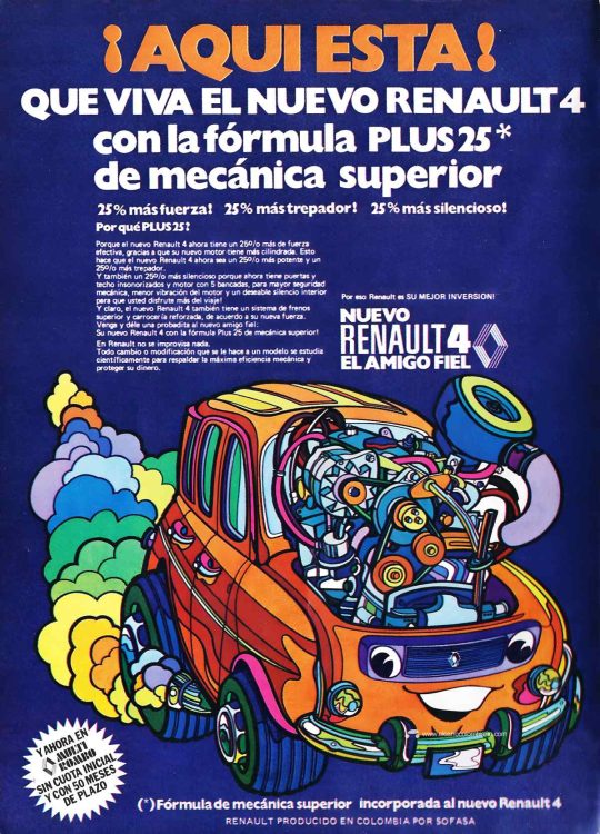 Renault 4 Plus 25 1977 Amigo Fiel publicidad