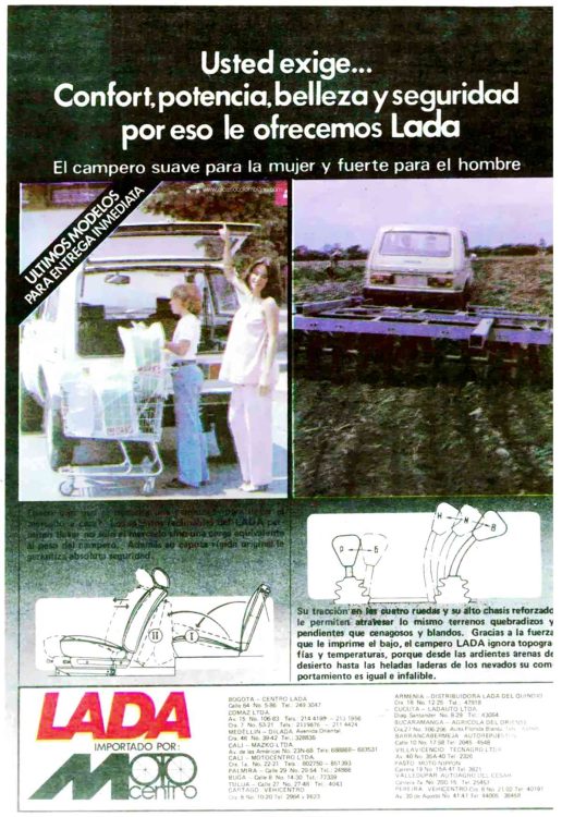 Lada Niva 2121 Colombia 1980