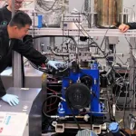 Motor híbrido diésel e hidrógeno