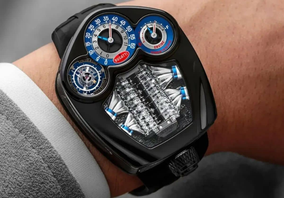 Bugatti creó un reloj inspirado en el V16 del Tourbillon
