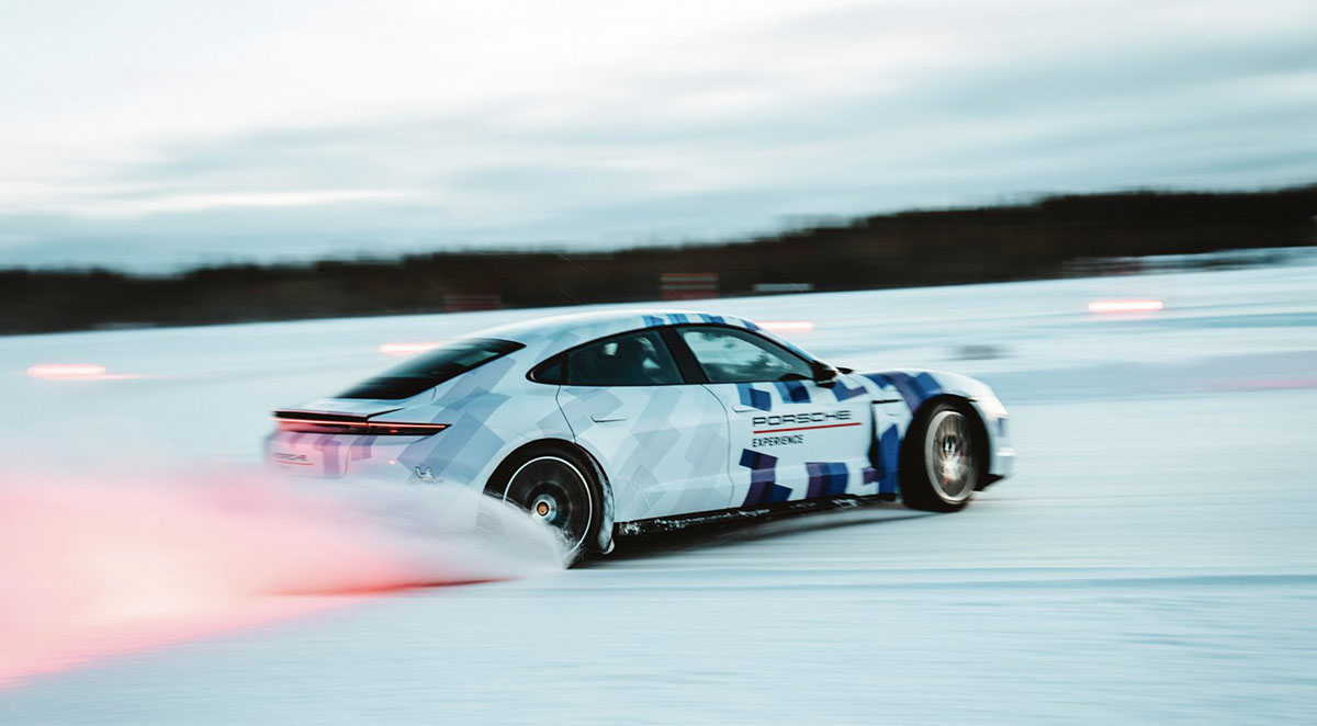 Porsche Taycan eléctrico Récord Guinness derrape