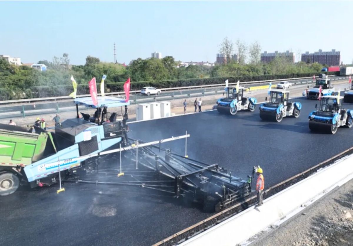 China carretera construida con inteligencia artificial