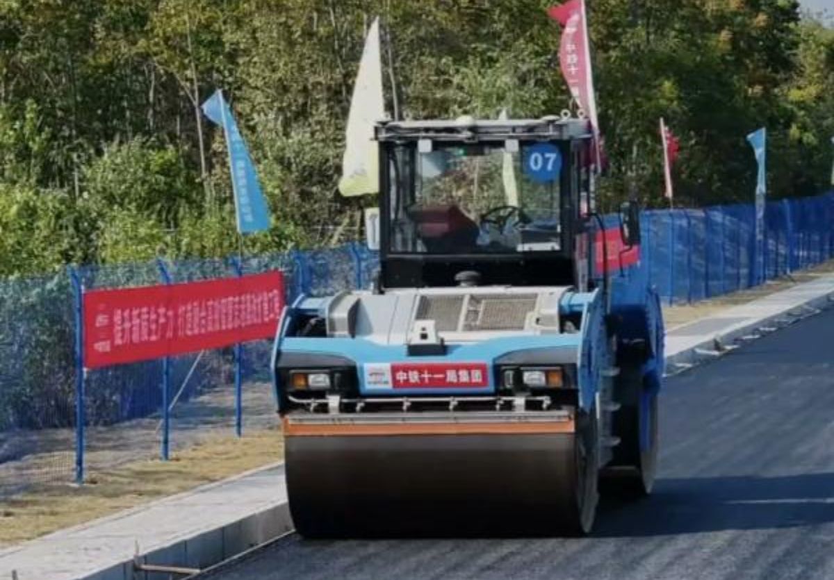China carretera construida con inteligencia artificial