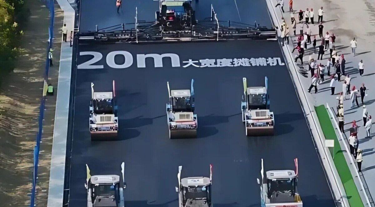 China carretera construida con inteligencia artificial