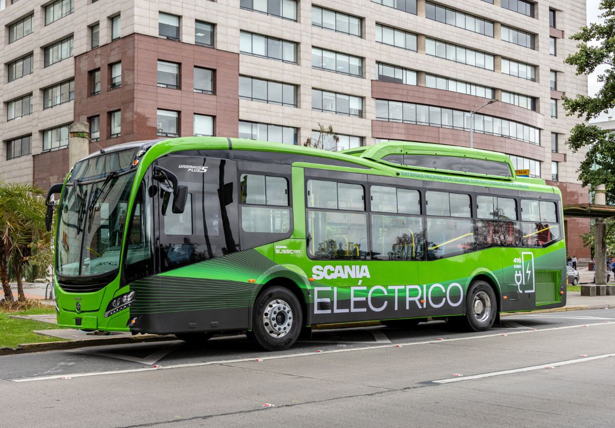 Scania primer bus electrico Colombia