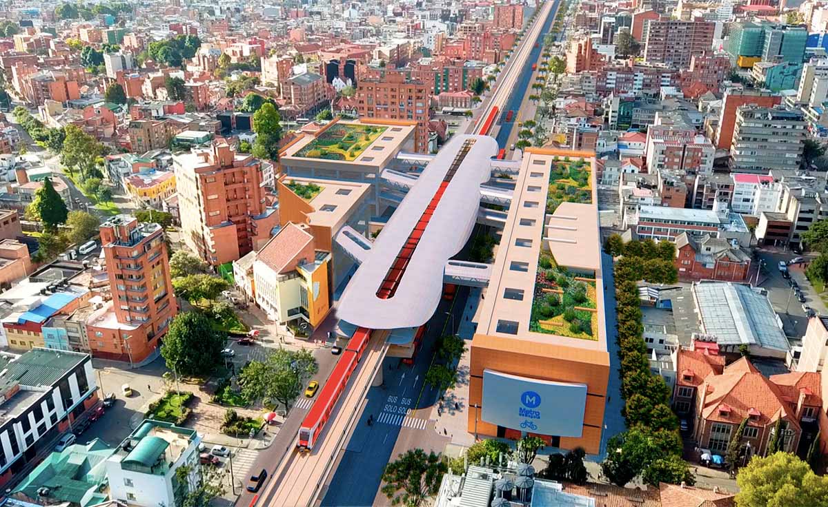 Estación Central Metro Bogota
