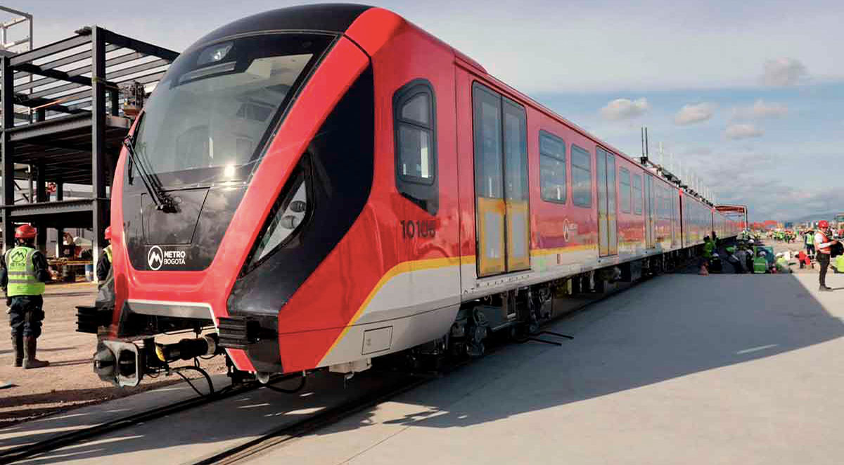 Metro de Bogotá primer tren