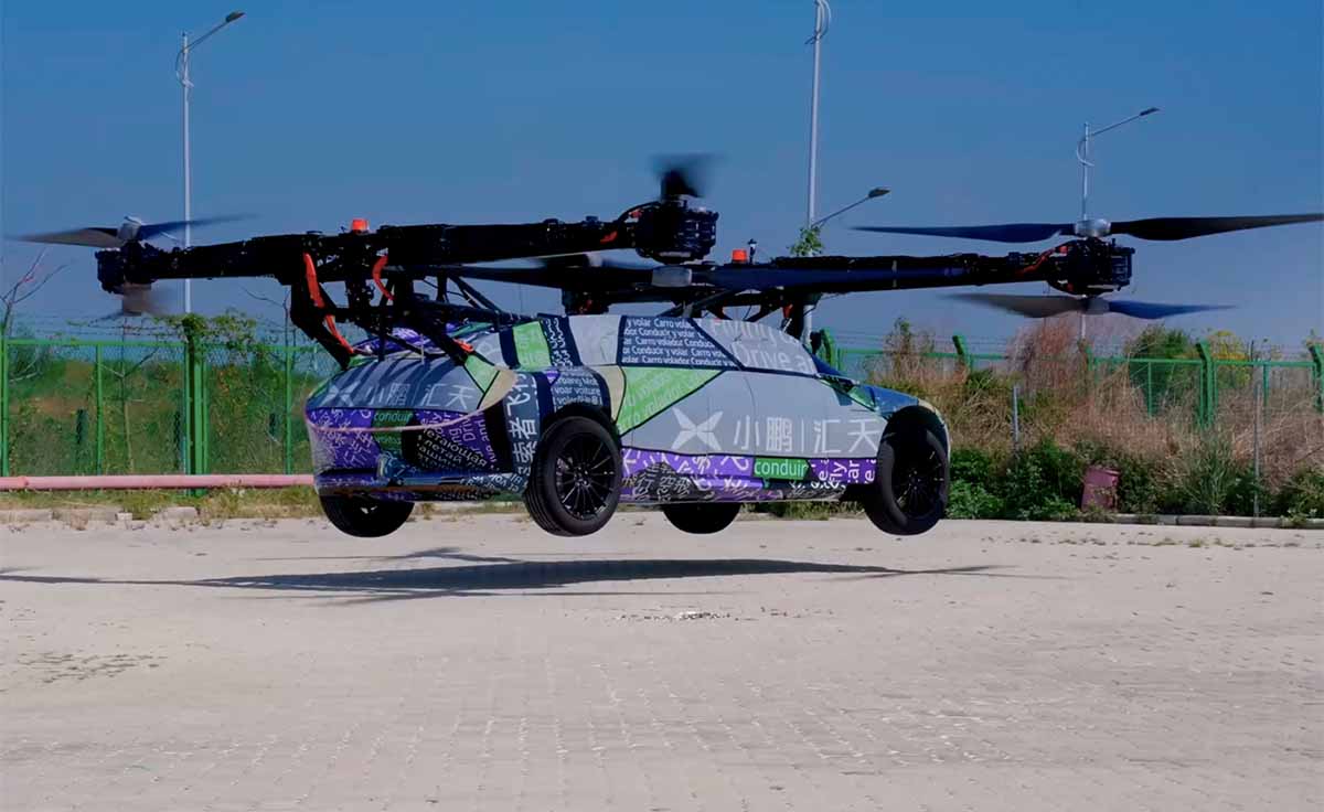 Choque vehículos voladores Xpeng