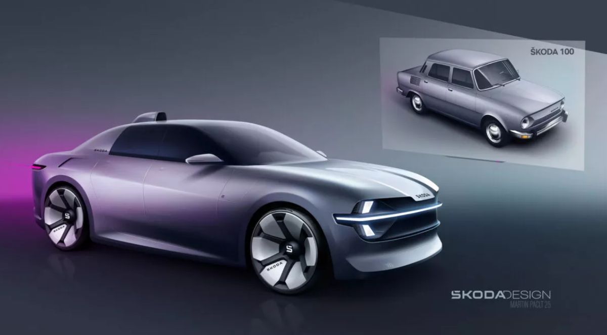 Skoda 100 Concept eléctrico 2025