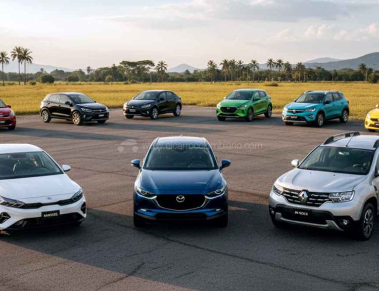 100 carros más vendidos de Colombia en 2025