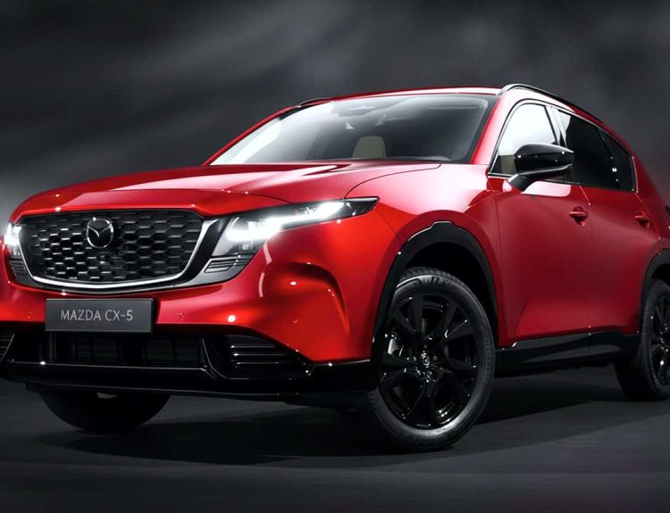 Mazda CX-5 2026, color red soul crystal o rojo diamante