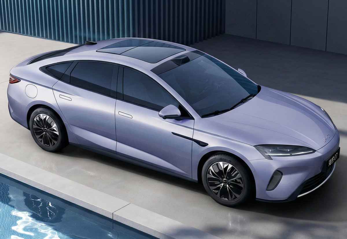 BYD Seal 07 EV, vista superior.