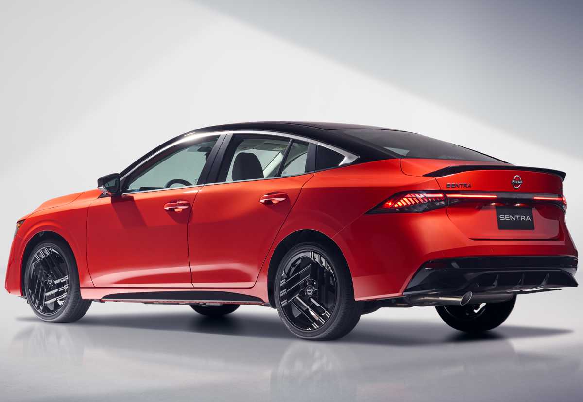 Nissan Sentra 2027, vista trasera