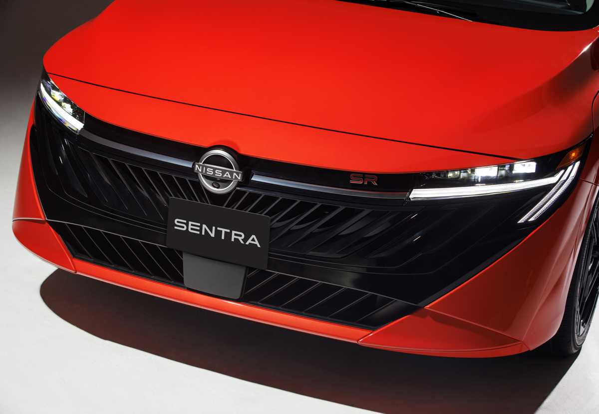 Nissan Sentra 2027, sección frontal