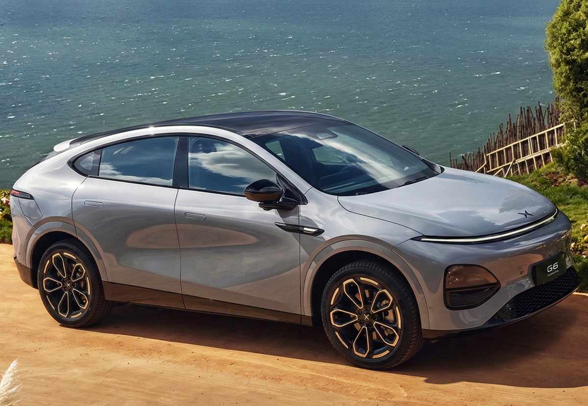 Xpeng G6 EREV, híbrido enchufable de rango extendido, frontal