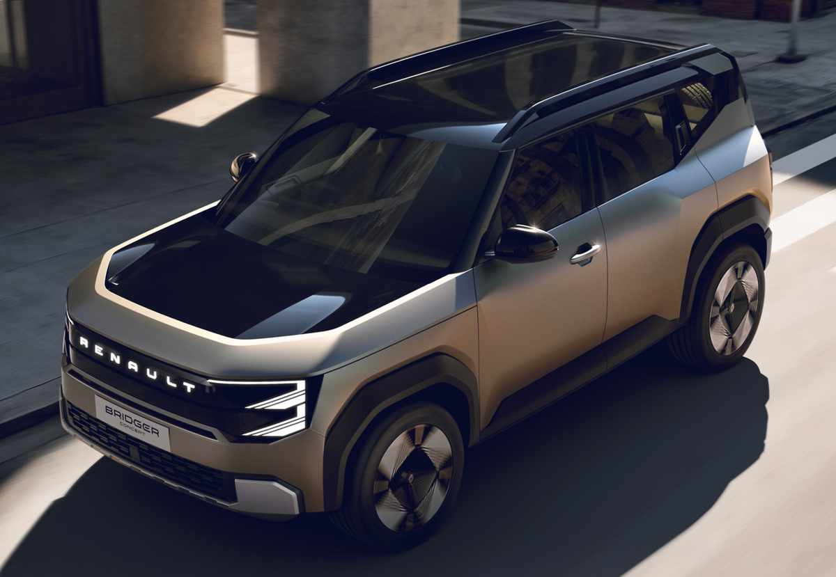 Renault Bridger Concept, vista superior delantera.