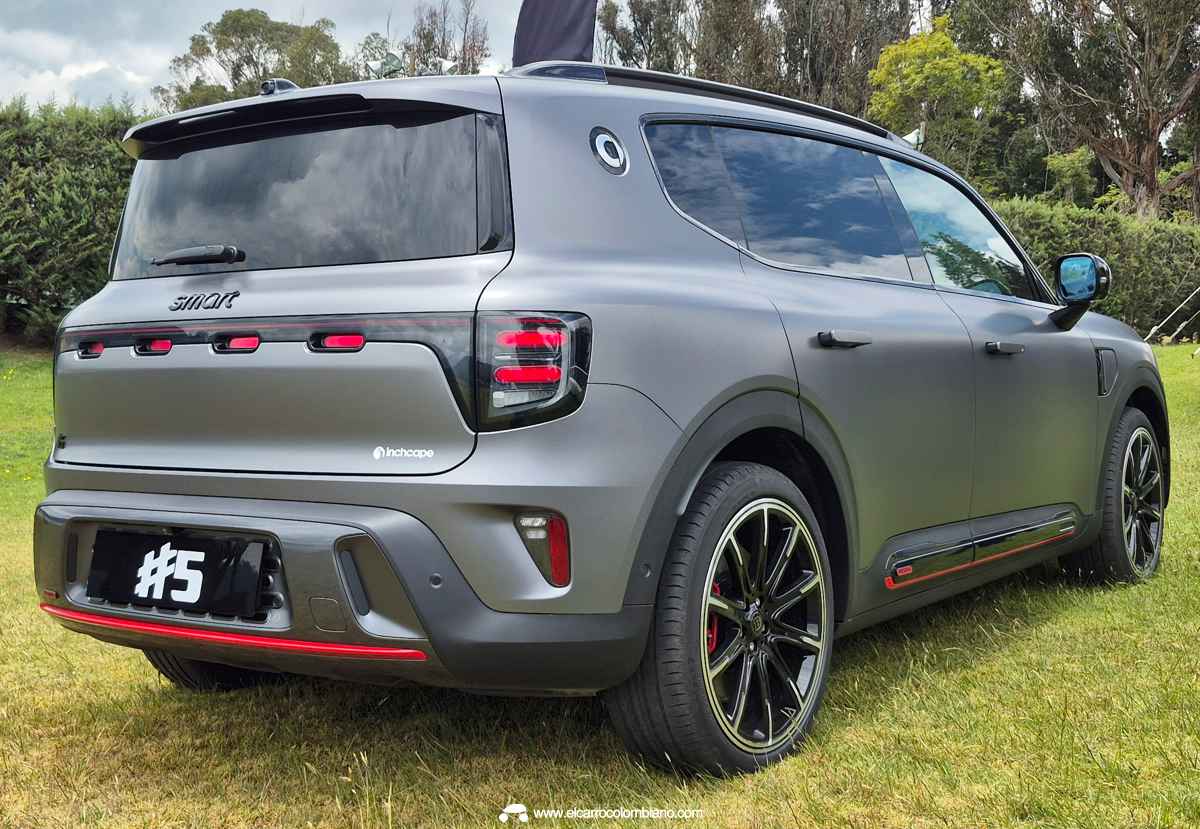 Smart #5 Brabus Colombia, vista trasera 3/4