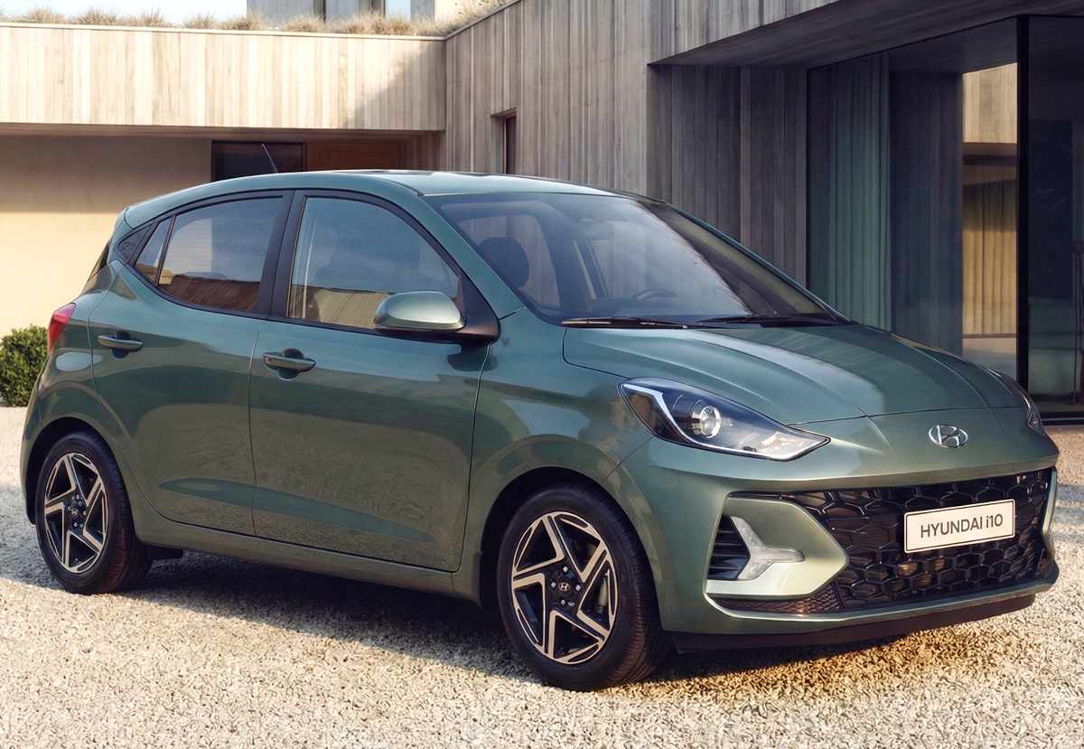 Hyundai Grand i10 2026, vista frontal 3/4