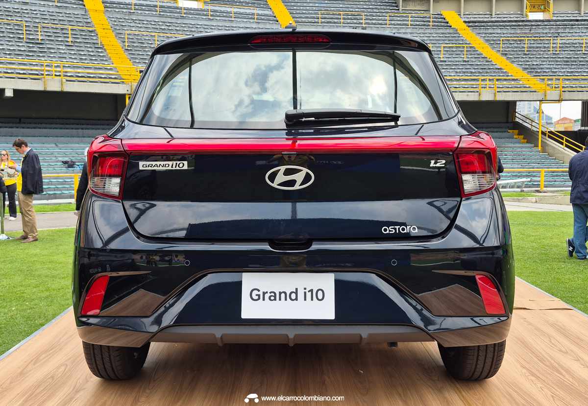Hyundai Grand i10 2026 Colombia, vista posterior