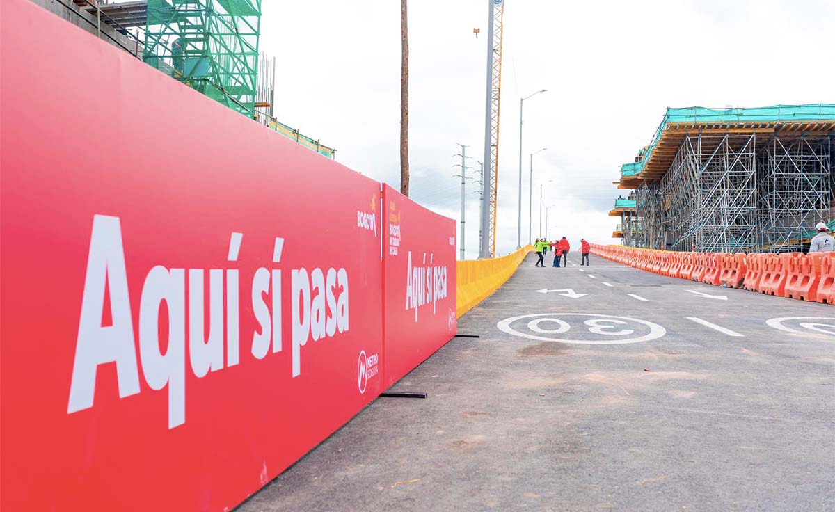 Puente Av68 con 1 de mayo obras Metro