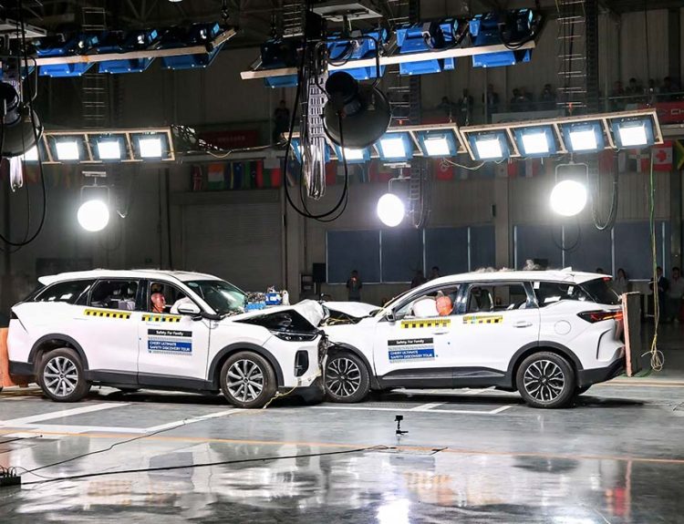 Chery Tiggo 9 prueba colisión
