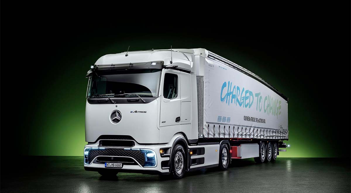 Mercedes eActros 600 camión eléctrico vuelta al mundo