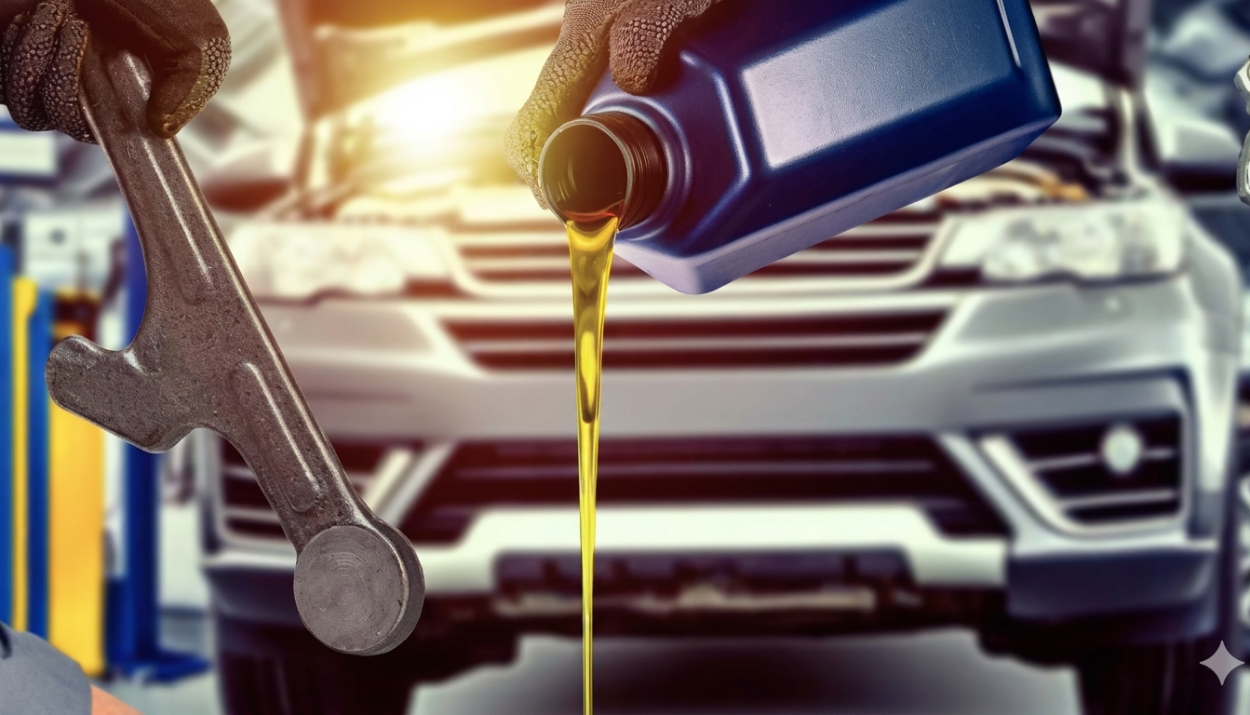 Escasez aceite para motor