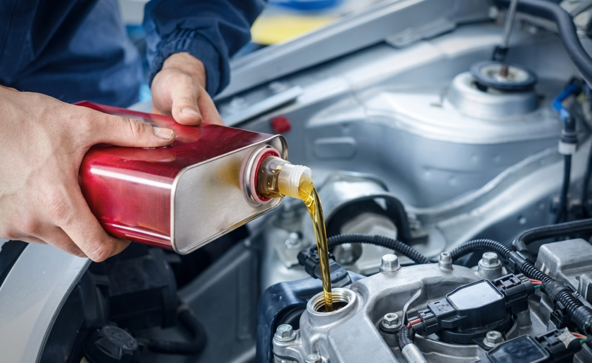 Escasez aceite para motor