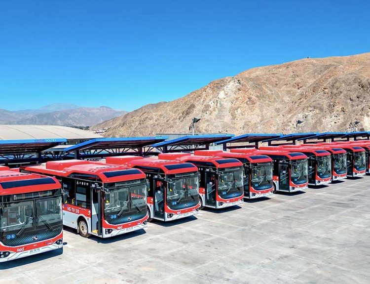 Buses eléctricos chinos América Latina