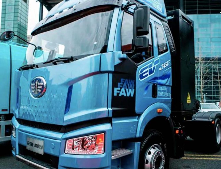 FAW camiones eléctricos baterías de sodio