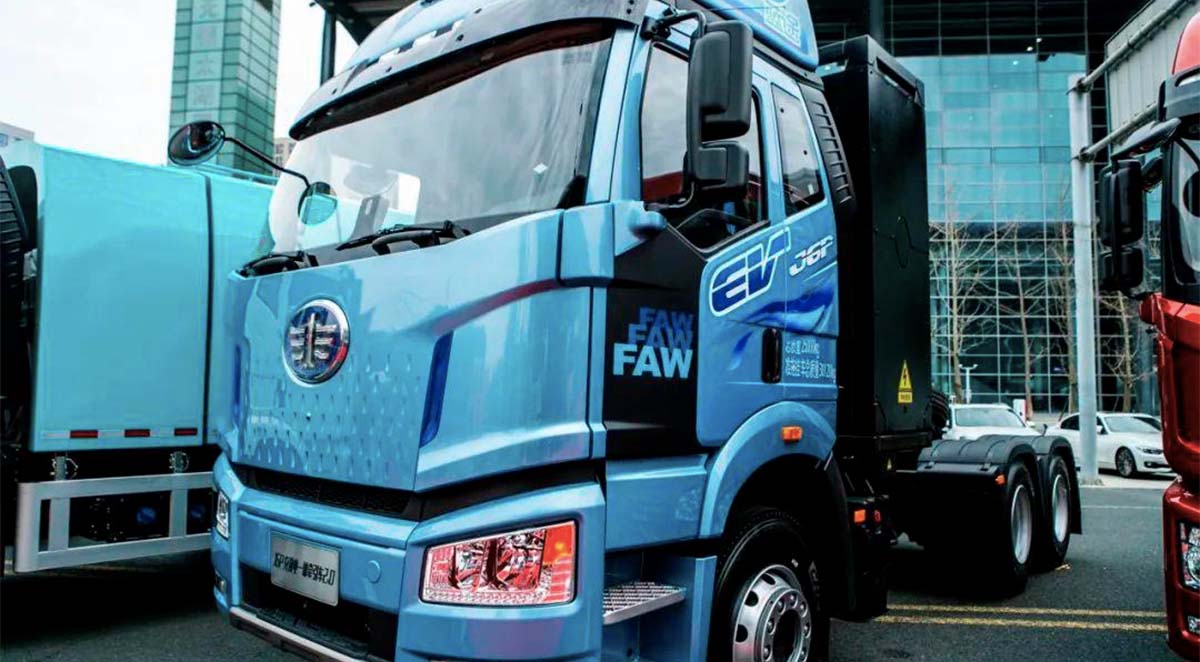 FAW camiones eléctricos baterías de sodio
