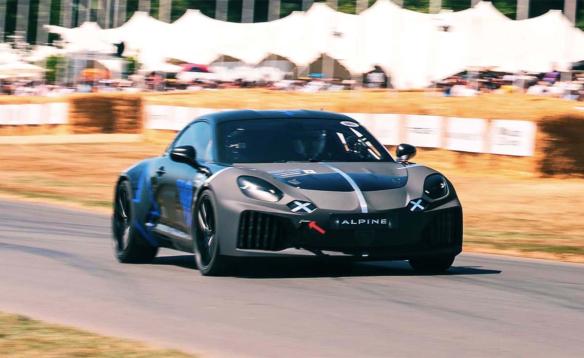 Alpine A110 Future Festival Goodwood