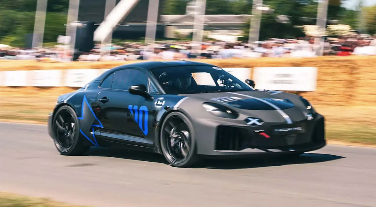 Alpine A110 Future Festival Goodwood