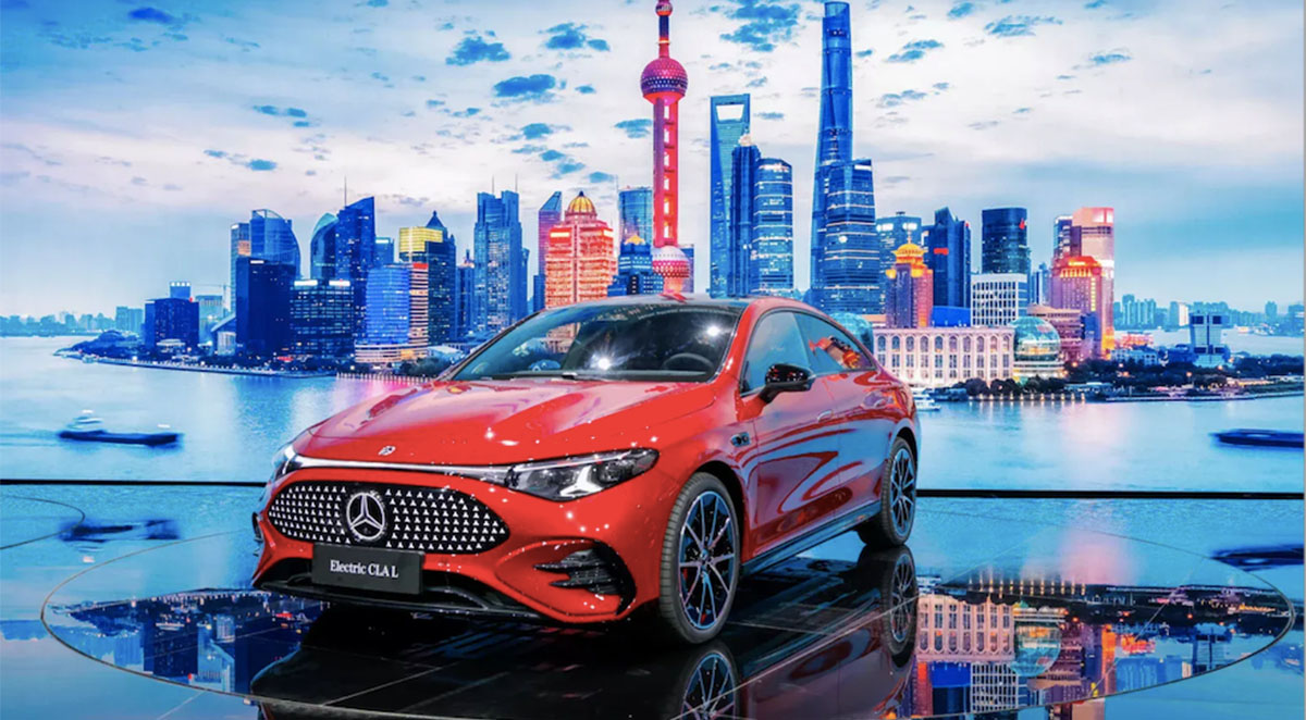 Mercedes CLA L eléctrico sale de China