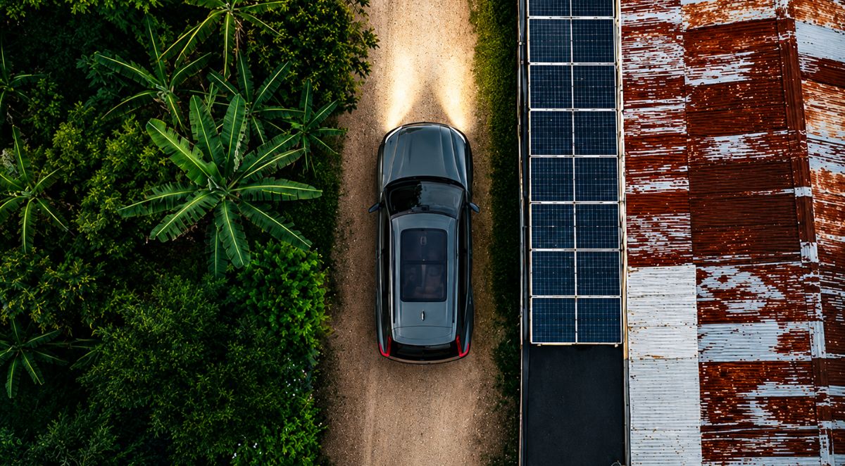 Volvo Colombia energía solar con baterías de carros