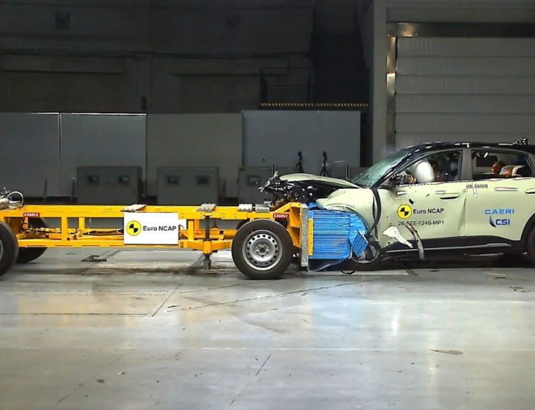 Geely EX2 5 estrellas seguridad 2026 Euro NCAP