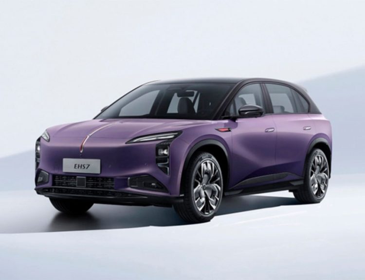 Hongqi EHS7 techo solar
