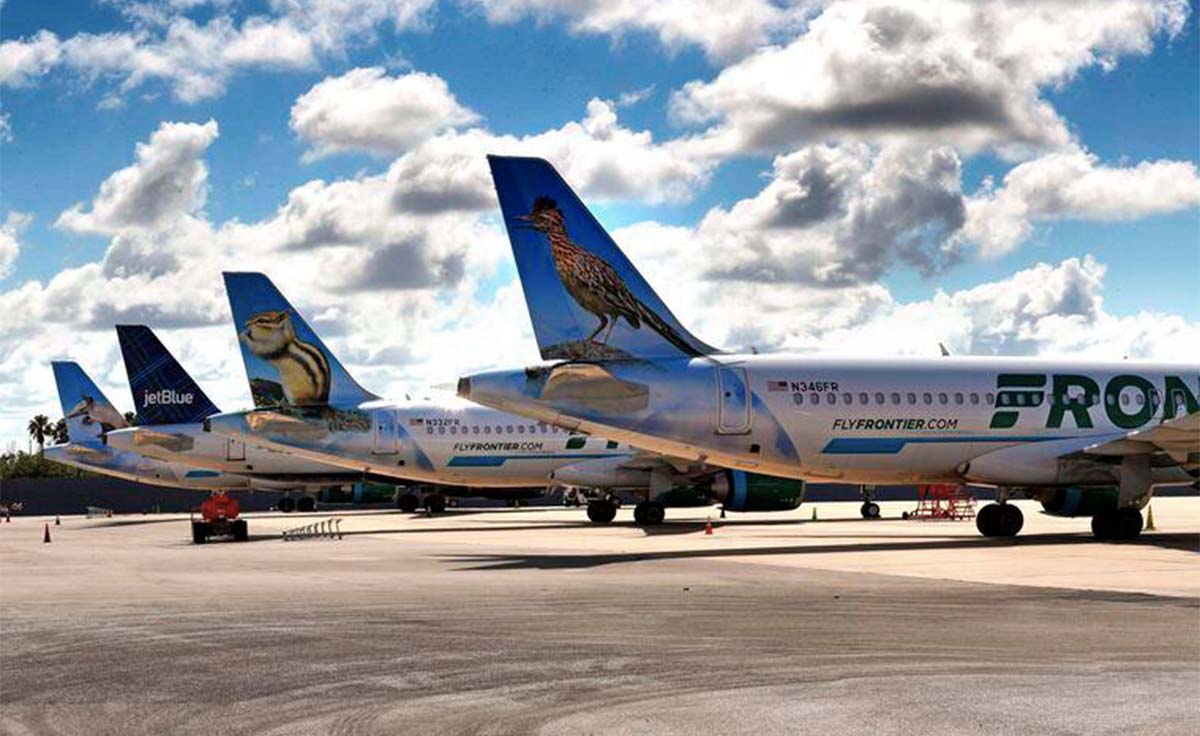 Frontier Low Cost vuelos Orlando y Colombia
