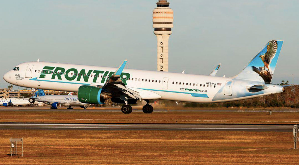 Frontier Low Cost vuelos Orlando y Colombia
