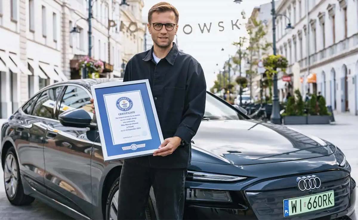 Audi A6 Sportback e-tron récord Guinness