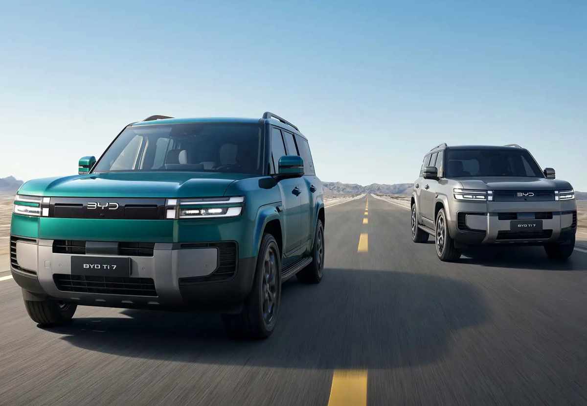 BYD Ti7, camioneta 4x4 híbrida enchufable