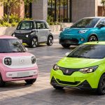 Carros eléctricos más baratos de Colombia: FAW Bestune Xiaoma, JMEV 2, Opel Rocks-e, GAC Aion UT Light.